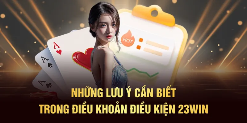 Những lưu ý cần biết trong điều khoản điều kiện 23Win
