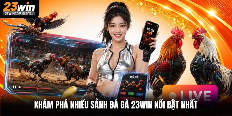Khám phá nhiều sảnh đá gà 23win nổi bật nhất