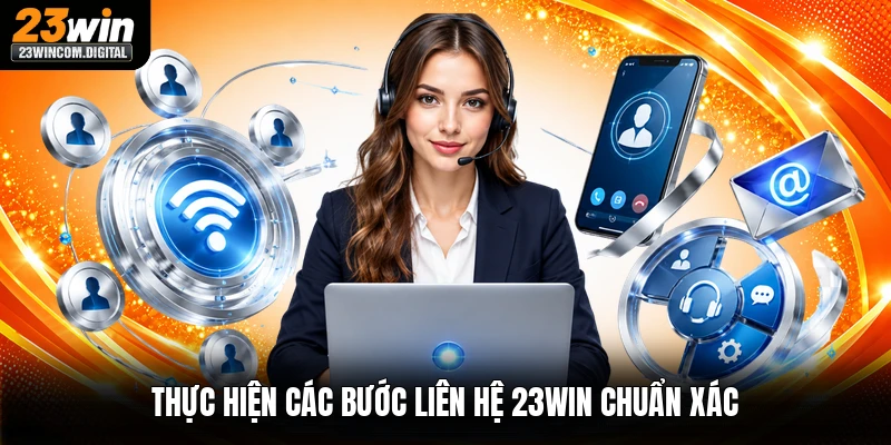 Thực hiện các bước liên hệ 23win chuẩn xác